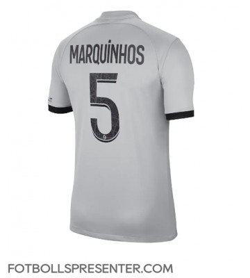 Paris Saint-Germain Marquinhos #5 Borta Matchtröja 2022-23 Kortärmad